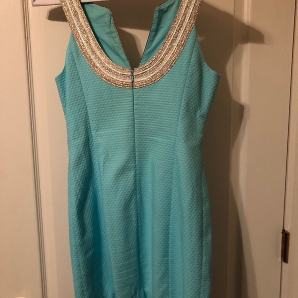 Lilly Pulitzer Serene Blue Valli Shift Dress Size2 - Picture 5 of 13